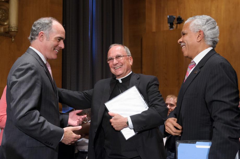 Sen. Casey with the witnesses
